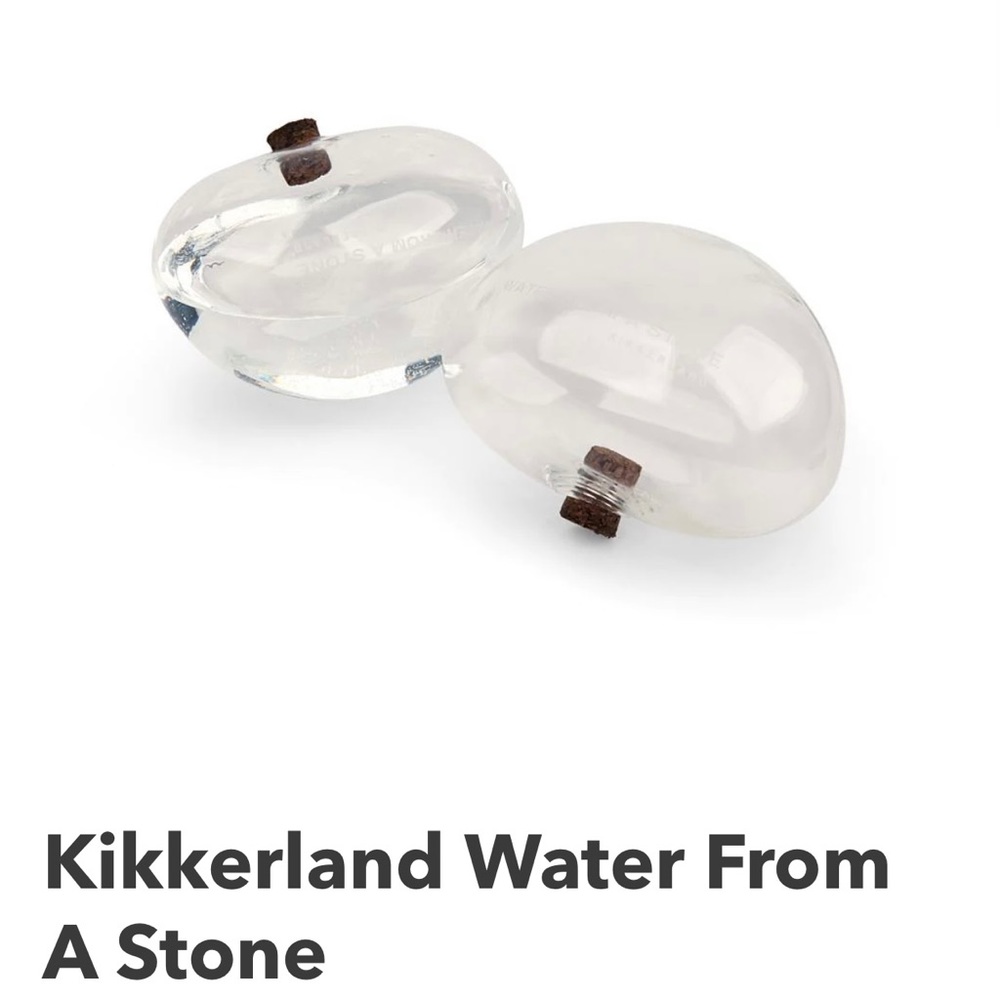 Kikkerland “water from a stone” glass stones